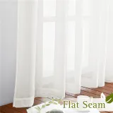 Flax Linen Sheer Curtain (1 Panel)