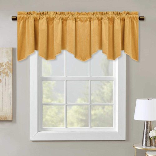 Blackout Velvet Curtain Window Valance