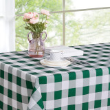 Waterproof Simple Checked Plaid Tablecloth