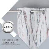 Contemporary Oil Painting Modern Abstract Art Pattern Window Blackout Curtain (1 Panel)