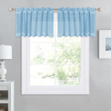 Faux Linen Textured Sheer Tier Curtain (1 Panel)