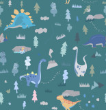 Dinosaur World Printed Blackout Curtain for Kids (1 Panel)