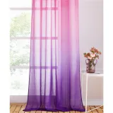 Rainbow Pattern Printed Sheer Curtain - 1 Panel