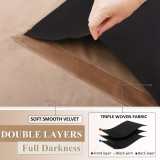 2 Layers Soundproof 100% Blackout Velvet Curtain (1 Panel)