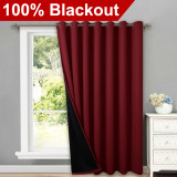 Extra Wide Solid 100% Blackout Thick Thermal Insulated Curtain (1 Panel)