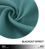 Blackout Curtain Liner with Detachable Ring Included for Windows