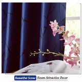 Tree Branch Stretching Pattern Printed Blackout Curtain