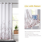 Tree Branch Stretching Pattern Printed Blackout Curtain