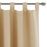 Faux Linen Textured Sheer Tier Curtain (1 Panel)