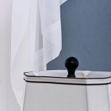 Voile Sheer Curtain Scarf for Wedding Decoration, Bedding and Windows