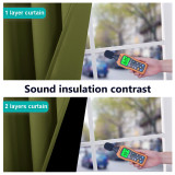 Extra Wide Solid 100% Blackout Thick Thermal Insulated Curtain (1 Panel)