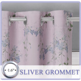 Floral Print Blackout Curtain for Room (1 Panel)