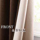 2 Layers Soundproof Blackout Velvet Curtain (1 Panel)