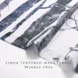 Botanic Tree Branch Pattern Linen Textured Semi-Sheer Curtain (1 Panel)