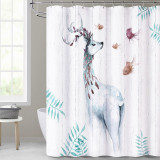 Golden Deer Shower Curtain