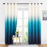 Gradient Blackout Velvet Curtain Drapery (1 Panel)
