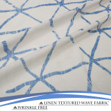 Linen Texture Wave Fabric Light Glare Filter Blackout Curtain (1 Panel)
