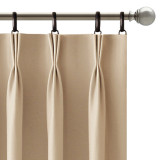 Stripe Pattern Linen Semi-sheer Curtain - 1 Panel