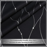 Foil Striped Printed Pattern Blackout Curtain (1 Panel)