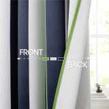 Contrast Stripes Pattern Custom Tier Curtain - 1 Panel