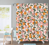 Summer Peach, Simple Modern Fashion Shower Curtain, 1 PC