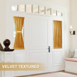 HILLEBO Velvet Door Curtain for French Door (1 Panel)