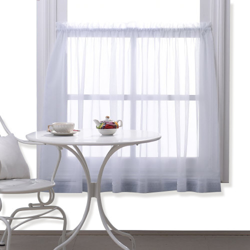 Voile Textured Sheer Tier Curtain (1 Panel)