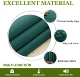 Adjustable Width Privacy Curtain Hang with Sticky Strap - Set of 2 Panels