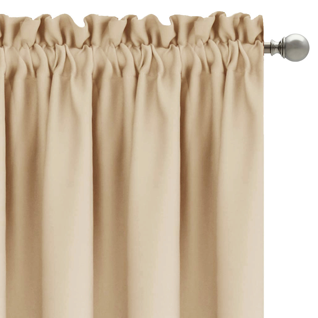 Complex Grid Thin Lines Pattern Noise Reducing Blackout Curtain