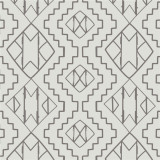 Ethnic Pattern Printed Linen Semi-sheer Curtain - 1 Panel