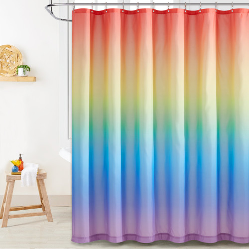 Up&Down Rainbow Shower Curtain