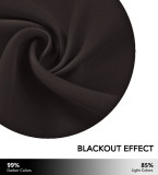 Blackout Curtain Liner with Detachable Ring Included for Windows