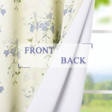 Floral Print Blackout Curtain for Room (1 Panel)