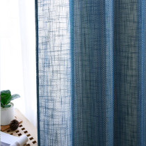 Bohemia Striped Linen Textured Sheer Curtain (1 Panel)