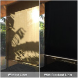 Solid Blackout Liner for Roller Bamboo Shades (1 Panel)