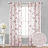 Flower Wisteria Sheer Curtain (1 Panel)