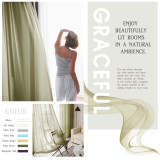 Voile Textured Sheer Tier Curtain (1 Panel)