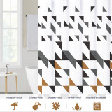 Scattered Geometry Shower Curtain