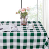 Waterproof Simple Checked Plaid Tablecloth