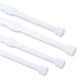 White Spring Tension Rods - Pack of 4