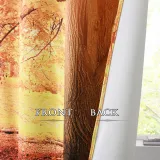 Autumn Park Pattern Digital Printing Room Darkening Curtain (Set of 2 Panels)