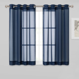 Chiffon Soft Silky Texture Sheer Curtain (1 Panel)