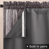 Noise Reducing Light Blocking Blackout Curtain Liners for Window (1 Panel)