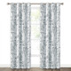 Leaves&Floral Pattern Thermal Insulated Blackout Curtain(1 Panel)