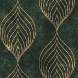 Leaf Pattern Linen Texture Semi-sheer Curtain (1 Panel)