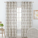 Linen Texture Wave Fabric Light Glare Filter Blackout Curtain (1 Panel)