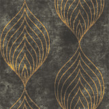Leaf Weave Printed Pattern Room Darkening Blackout Curtain (1 Panel)