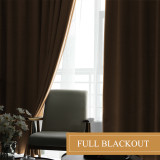 2 Layers Soundproof Blackout Velvet Curtain (1 Panel)