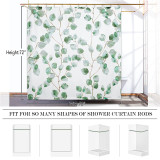 Branches And Leaves Waterproof Shower Curtain