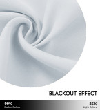 Blackout Curtain Liner with Detachable Ring Included for Windows